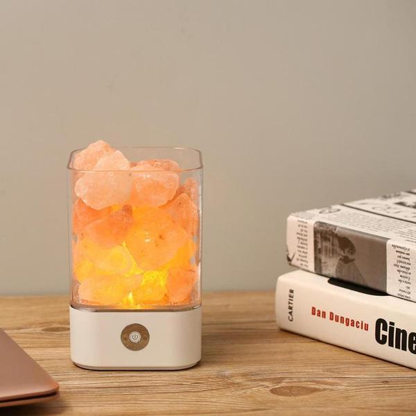 Natural Himalayan Salt Air Purifier Lamp EthicalDeals Australia